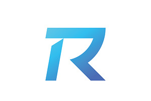 R Uppercase Initial Logo Design, a Graphic by T.Vooka