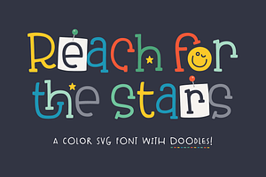 Reach for the Stars Font, a Slab Serif Font by Denise Chandler