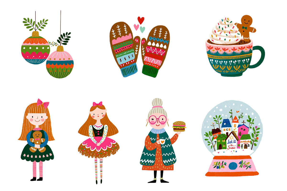 Christmas Gingerbread Cookie Clipart, an Illustration by CreationArt (Photo 5 of 5)