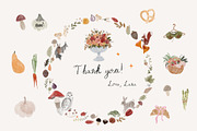 Autumn Whimsy — Hand-Drawn Icons, an Object Graphic by Lana Elanor (Thumbnail 9 of 9)