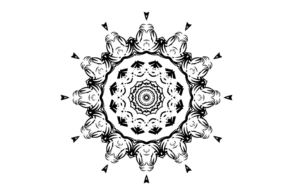 Handcrafted Mandala Design Pack, a Pattern Graphic by NJ Himel (Photo 10 of 30)