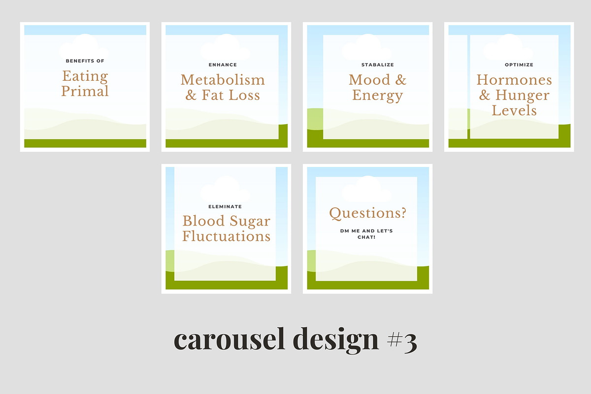Instagram Carousel Templates, a Social Media Template by Brand Spanking You (Photo 5 of 9)