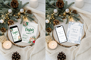 Winter Card & Phone Mockup, a Product Mockup by TatiMockup (Thumbnail 3 of 3)