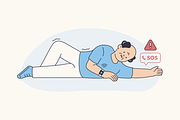 Connected Safe Seniors Illustration, an Object Graphic by Jump Studio (Thumbnail 12 of 12)