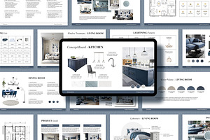 Minimal Interior Design Presentation, a Presentation Template by SKY CREATION