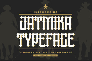 Jatmika Typeface - Blackletter Typef