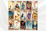 Modern Vintage Tarot Cards Deck, a Decorative Illustration by Mugio (Thumbnail 2 of 5)