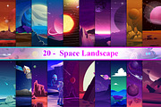 Space Landscape, an Object Illustration by Digital Studio (Thumbnail 1 of 7)