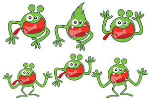 Cartoon cute monster