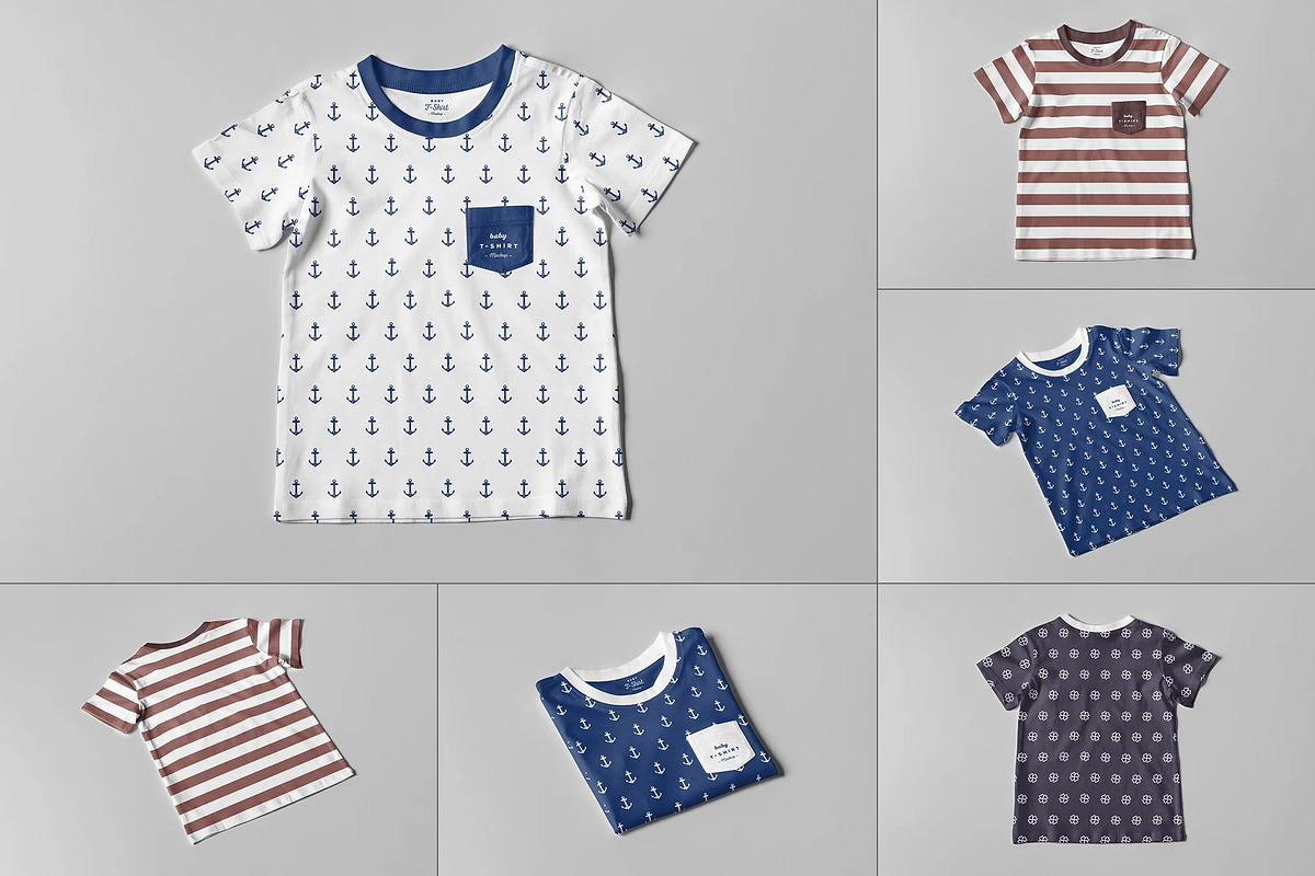 Baby T-Shirt Mock-up, a Shirt Mockup by zippypixelstudio (Photo 1 of 9)