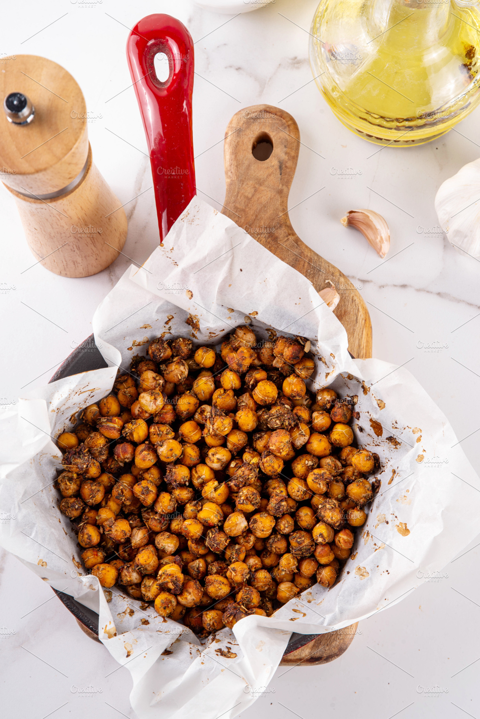 Homemade fried crispy chickpeas,, a Food & Drink Photo by Rimma