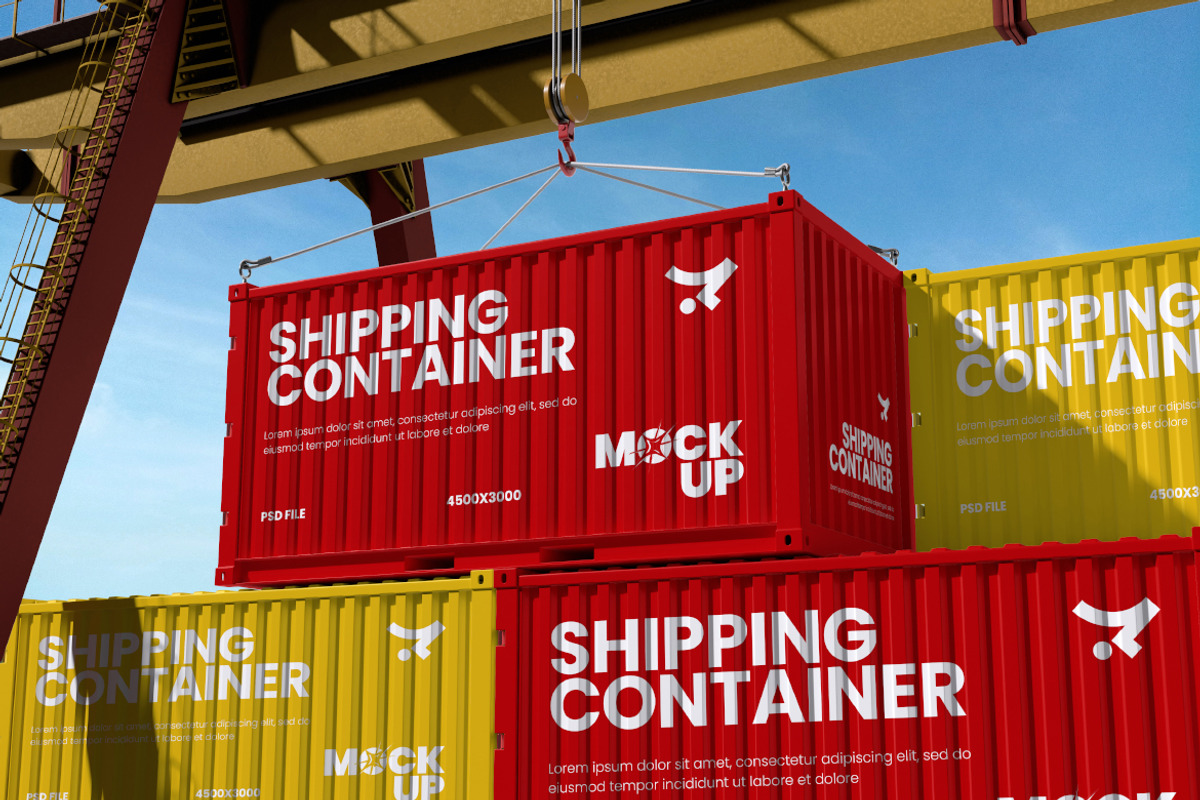 Shipping Container Mockup, a Cups & Container Mockup by Rielismee (Photo 4 of 5)