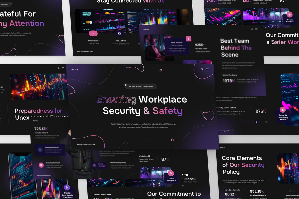 Security & Safety PowerPoint, a Presentation Template by MtvtdArt (Photo 3 of 6)
