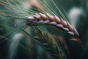 Close Up Farm Field Wheat Grass, a Nature Photo by k.tay