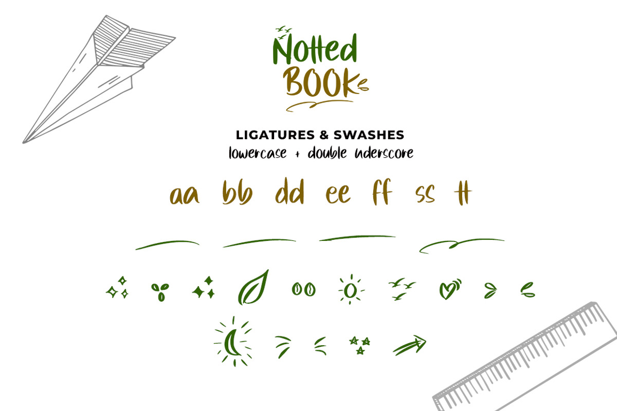 Notted Book, a Handwritten Font by Megatype (Photo 11 of 11)