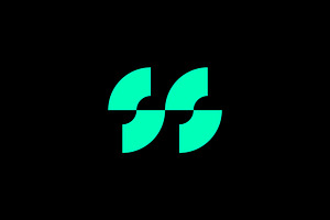 Modern S SS Monogram Letter Logo