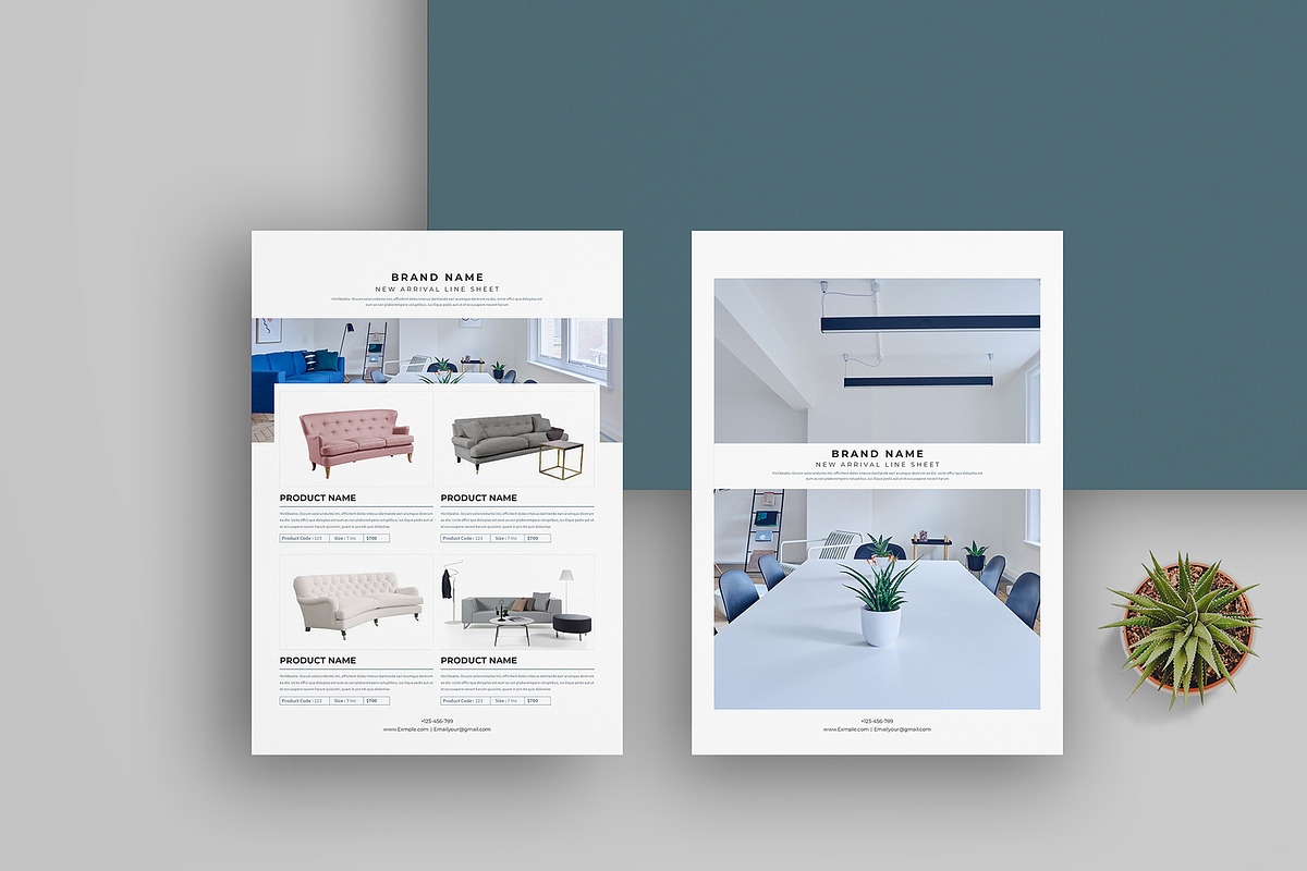 Line Sheet Template I Canva/InDesign, a Brochure Template by obayes (Photo 6 of 11)