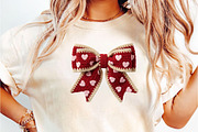 Yarn Crochet Bow Valentine PNG, an Illustration by DreamCafeArt (Thumbnail 4 of 8)