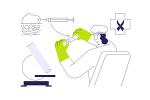 Biopsy abstract concept vector, a Healthcare Illustration by Visual Generation