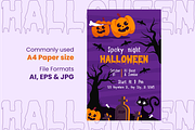 Happy Halloween  Banner, Party flyer, a Poster Template by Sagar Gabol (Thumbnail 3 of 4)