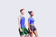Exercising People -Rigged & Animated, a Characters & Person 3D Model by Studio Ochi (Thumbnail 4 of 8)