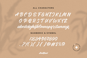 Anattone - Modern Script Font