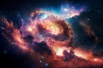Abstract concept of galaxy and universe. Stardust, planet and co, an Abstract Photo by hitdelight