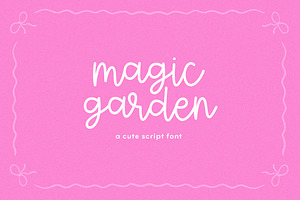 Magic Garden | Cute Script Font