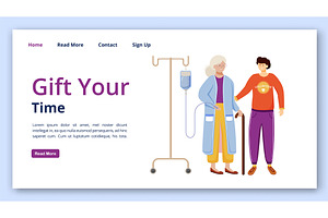 Gift Your Time Landing Page