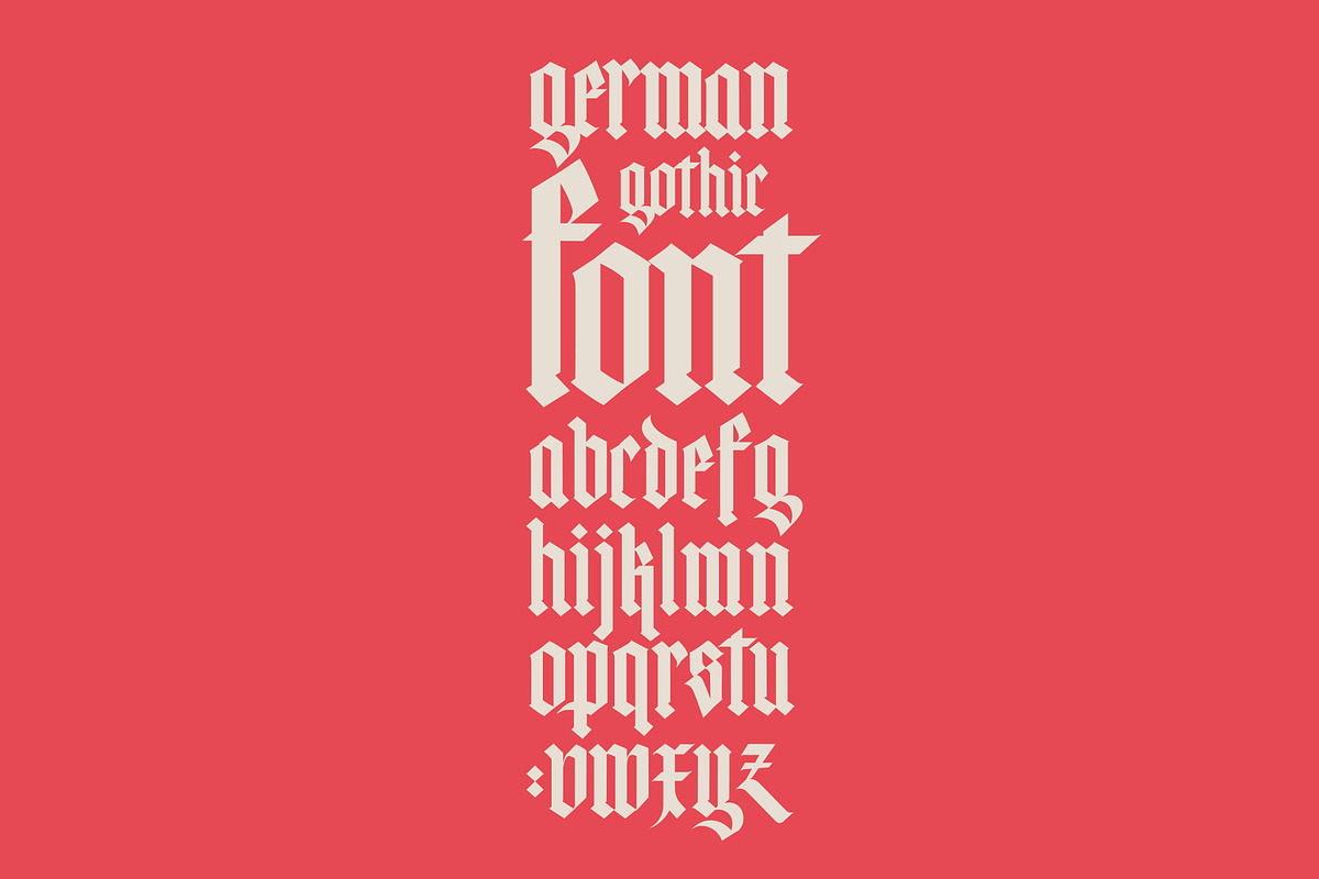 Vector! Gothic alphabet - 02, an Object Graphic by GeekClick (Photo 5 of 5)