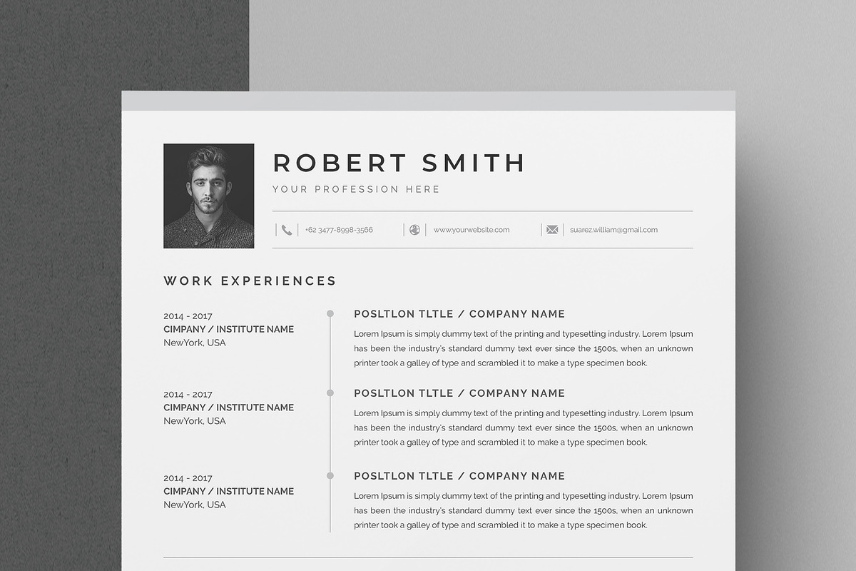 Resume, a Resume Template by Brochure-Market (Photo 2 of 3)