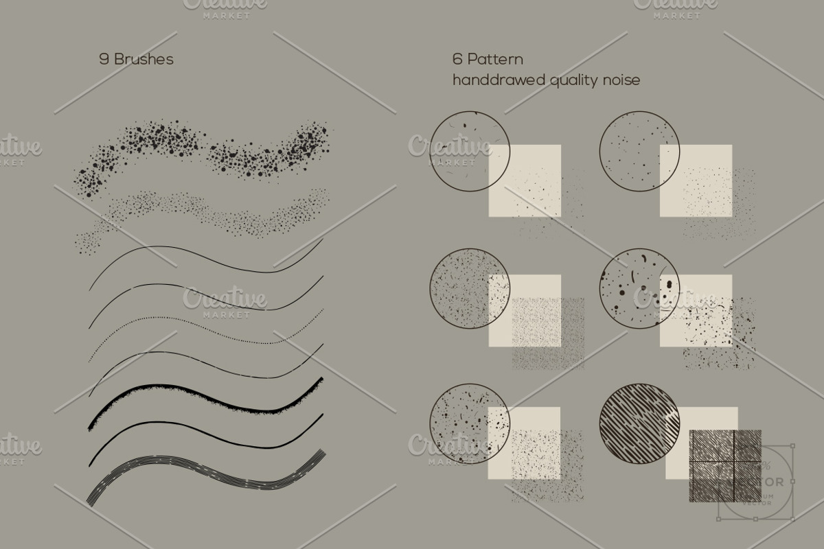HQ Vector vintage elements preview 2