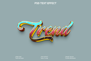 Glossy Trend Text Effect PSD, a Layer Style Add-On by Imamul001
