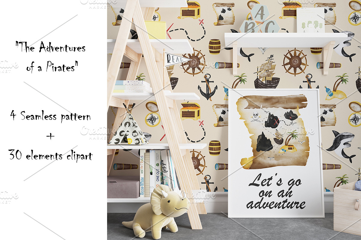 Kids Playful Seamless Patterns, a Pattern Graphic by Oksana Dovhopol Art (Photo 14 of 14)