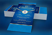 Blue Anniversary Banquet Ticket Word, a Card Template by Godserv Designs (Thumbnail 3 of 3)