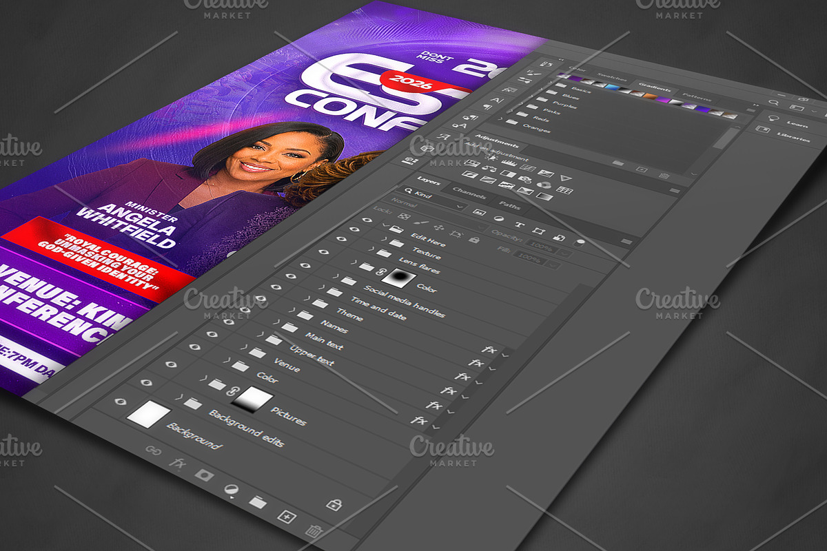 Esther Conference Church Flyer PSD, a Social Media Template by church flyer templates (Photo 7 of 11)