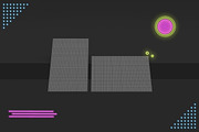 Neon Business Cards Mockup, an Advertising Mockup by Qaleb Studio (Thumbnail 1 of 2)