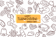 Happy thanksgiving| Symbols Fonts, a Symbol Font by Sirinart (Thumbnail 1 of 6)