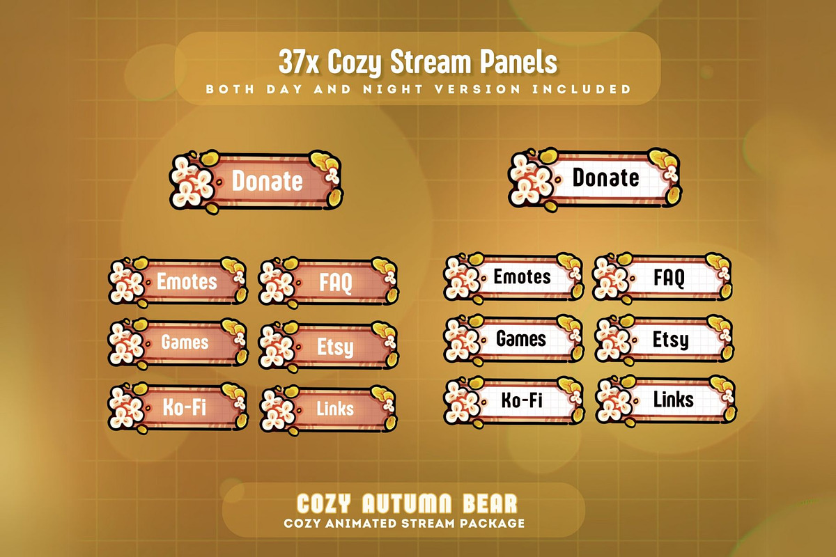Cozy Autumn Bear Stream Package, a Graphic by TheDoodleSweets (Photo 7 of 7)