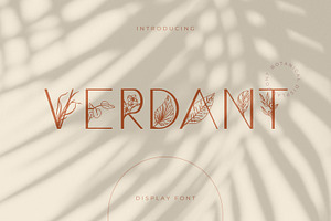 Verdant - Botanical Display Font