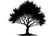 Elegant Tree Silhouette Clipart Set, an Object Graphic by jahid234 (Thumbnail 5 of 7)