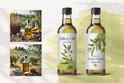 Olive Branches Watercolor Clipart, a Food Illustration by YarovaArt (Thumbnail 7 of 28)