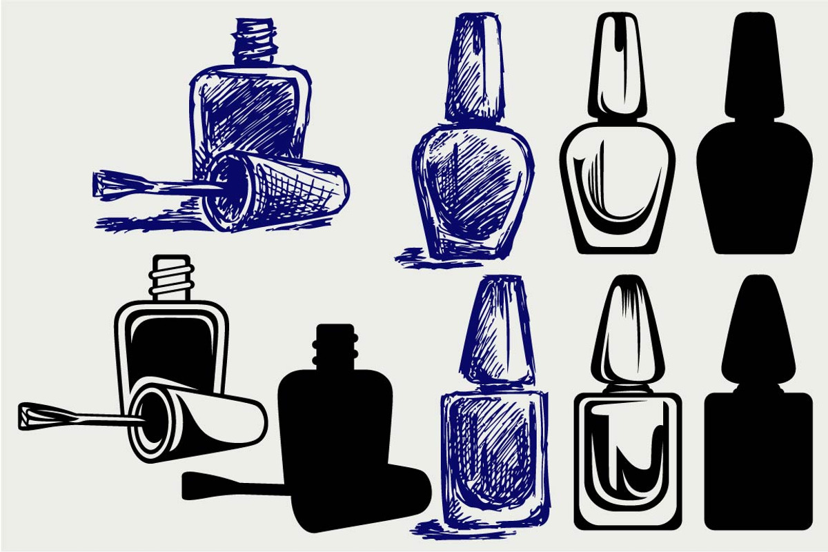 Nail polish SVG, an Outline Icon by LineworkStock