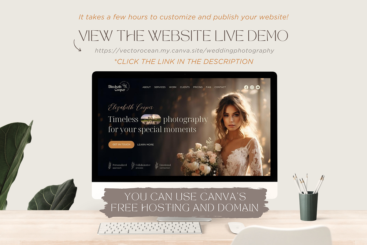 Photography Website Template Canva, a Landing Page Template by vectorocean (Photo 7 of 11)