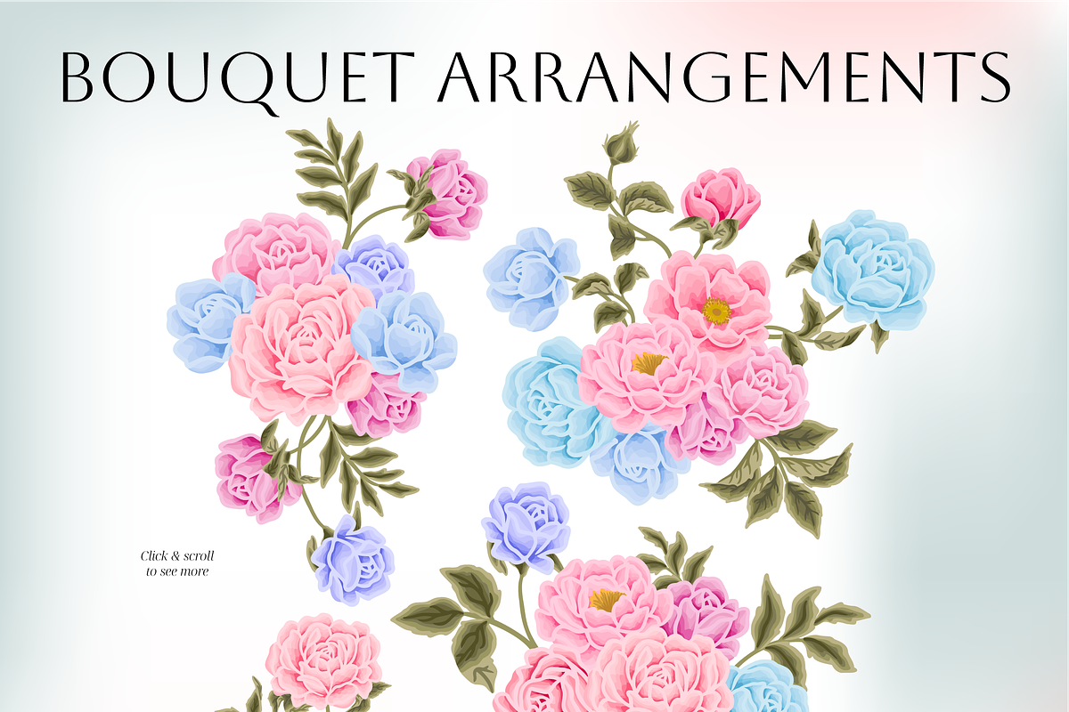 DELICATE BEAUTY - Soft Floral Set, an Object Illustration by Artflorara (Photo 3 of 16)