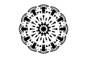Ornamental Black White Mandala Pack, a Decorative Illustration by NJ Himel (Thumbnail 13 of 103)