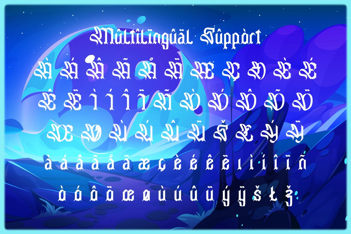 Trayfindor - Display Blackletter, a Blackletter Font by Dhabee (Photo 13 of 15)