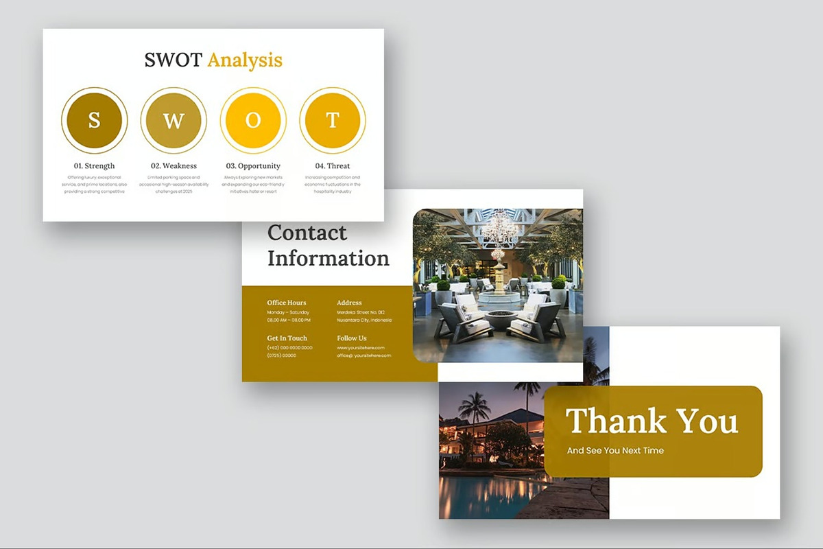 Hotel Resort Google Slides preview 8