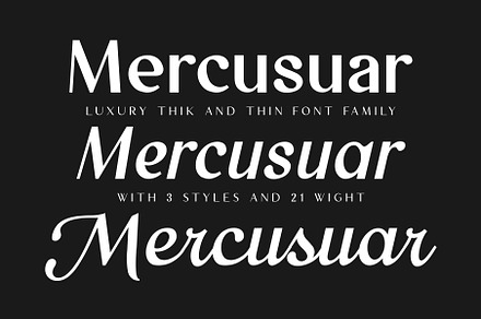 Mercusuar - Luxury Font Family