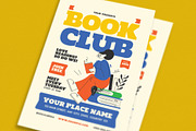 Modern Book Club Promotion Flyer, a Flyer Template by Guuver (Thumbnail 2 of 3)